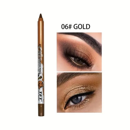 Pearly Glitter Colorful Eyeshadow and Eyeliner Gel Pen - Waterproof