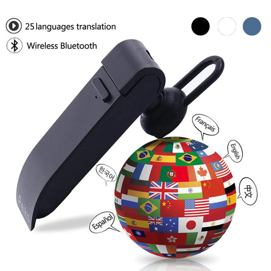 Translation Headphone 25 Languages Smart Voice Translator Instant Translated Wireless Bluetooth