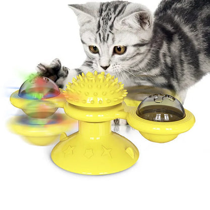 Engage Your Cat with the Windmill Cat Toy – The Ultimate Interactive Puzzle Toy for Fun and Mental Stimulation!