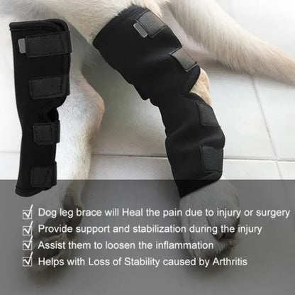 Leg Knee Pads for Dogs Recovery Bandage Anti-Lick Wound Dog Arthritis