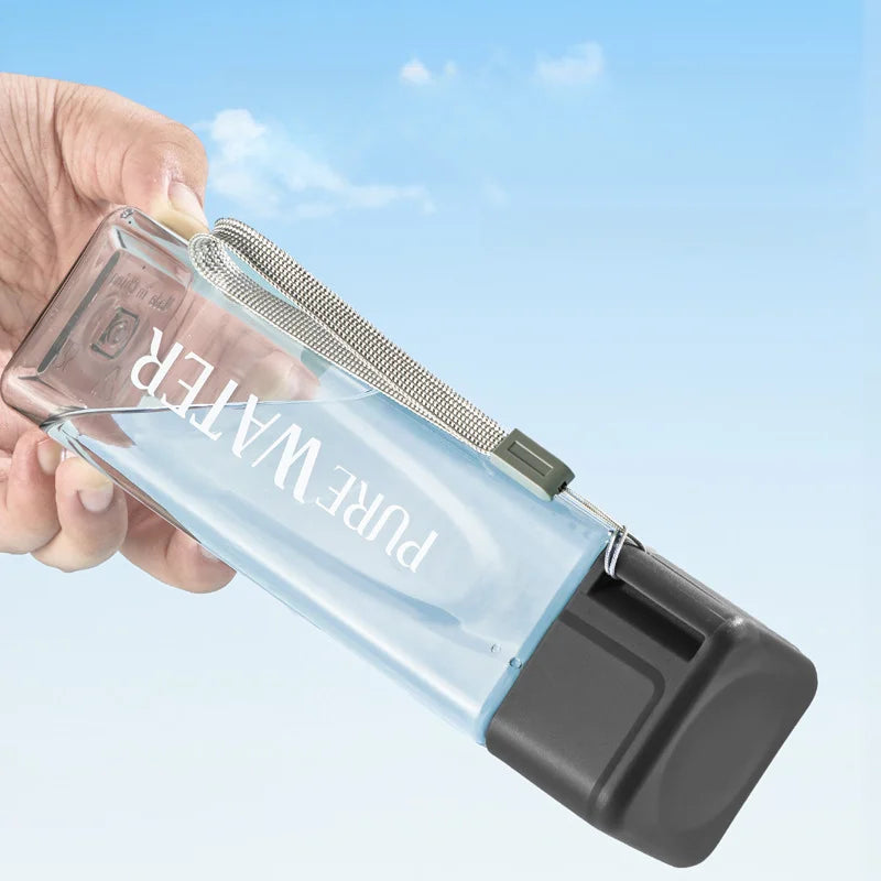 Simple Square Water Bottle Personalized 500ml Portable Creative