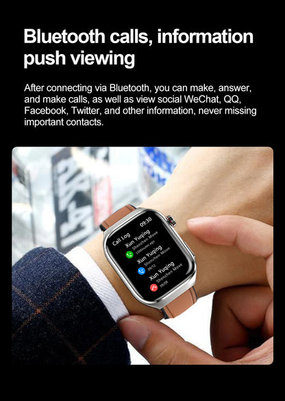 GUHUAVMI Uric Acid Blood Fat Smart Watch – Advanced Health Monitoring at Your Fingertips