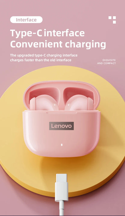 Lenovo LP40 Pro Earphones Bluetooth 5.3 Wireless Sports Headphone Waterproof with Mic Touch Control TWS Headset