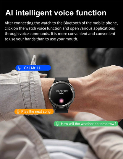 For Samsung Galaxy Watch 6 GPS Sport Smartwatch Men HD Screen GPS Fitness Tracker Waterproof