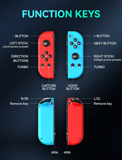 STORM WYRM Bluetooth Joystick for Switch NS Game Left and Right Wireless RGB With Light Small Handle JOY-02
