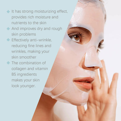 EELHOE Green Tea Collagen Face Mask Vitamin B5 Moisturizing