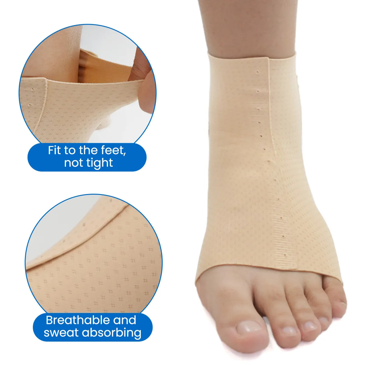 VELPEAU Adjustable Ankle Compression Sleeve for Achilles Tendonitis