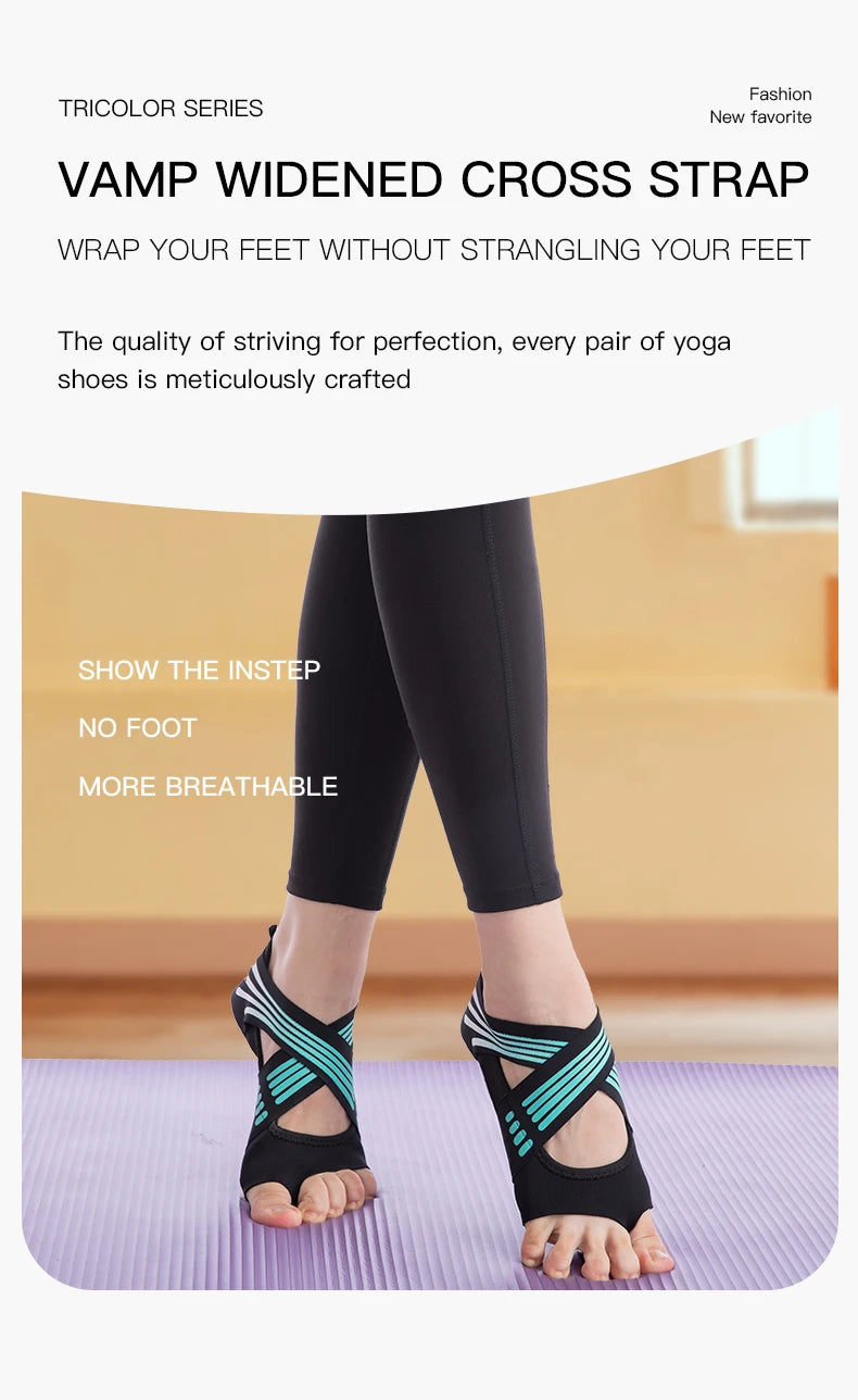 Gym Yoga Shoes Flat Soft Anti-slip Sole Ballet Fitness Dance