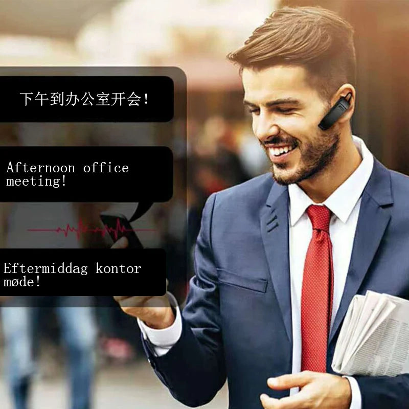 Translation Headphone 25 Languages Smart Voice Translator Instant Translated Wireless Bluetooth