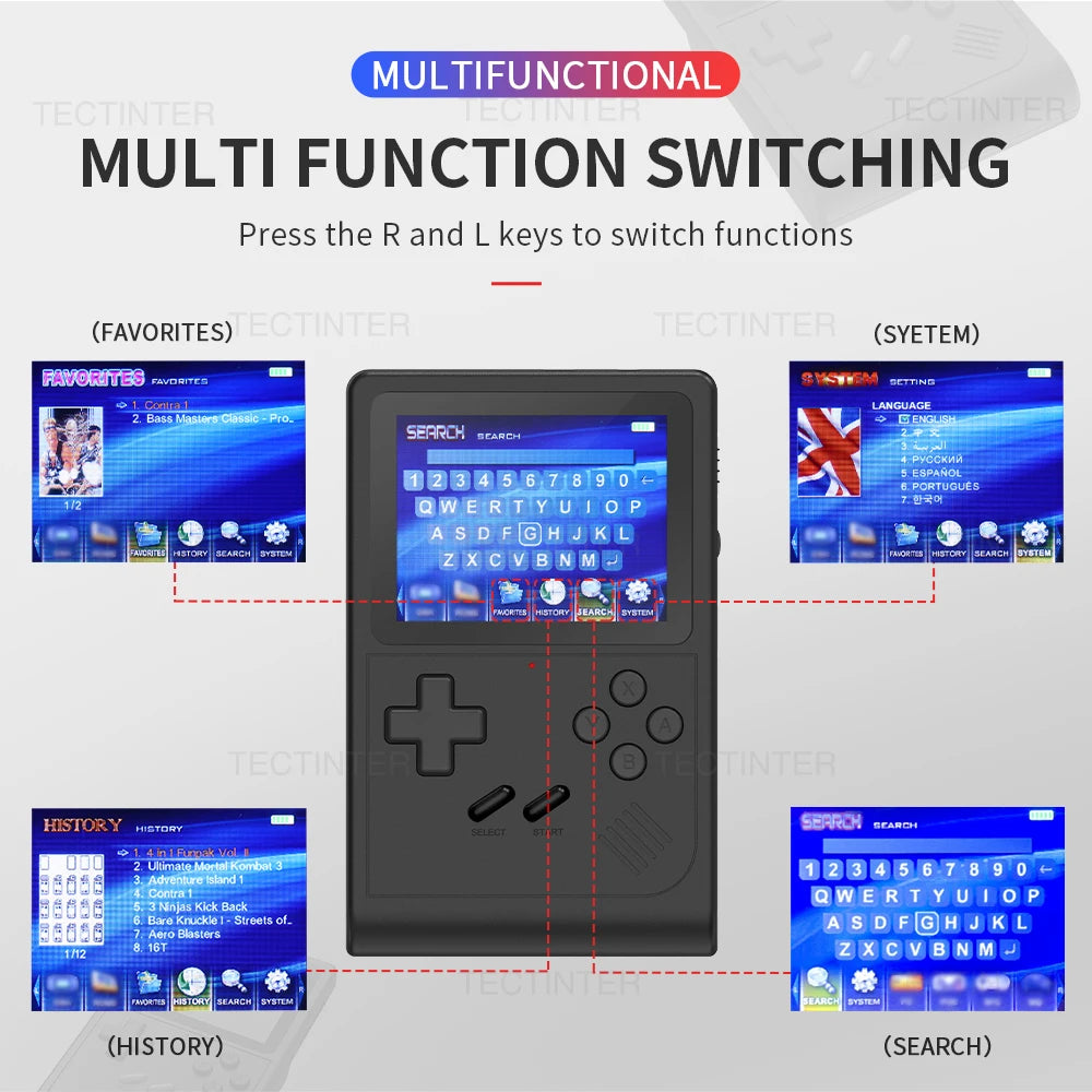 GB300 Portable Handheld Game Player 3.0 inch Screen TV Video Game