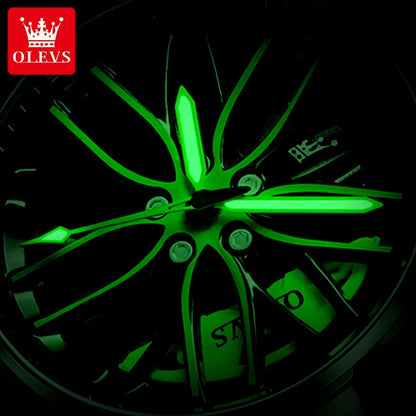 OLEVS Wheel Men's Luxury Watch Waterproof