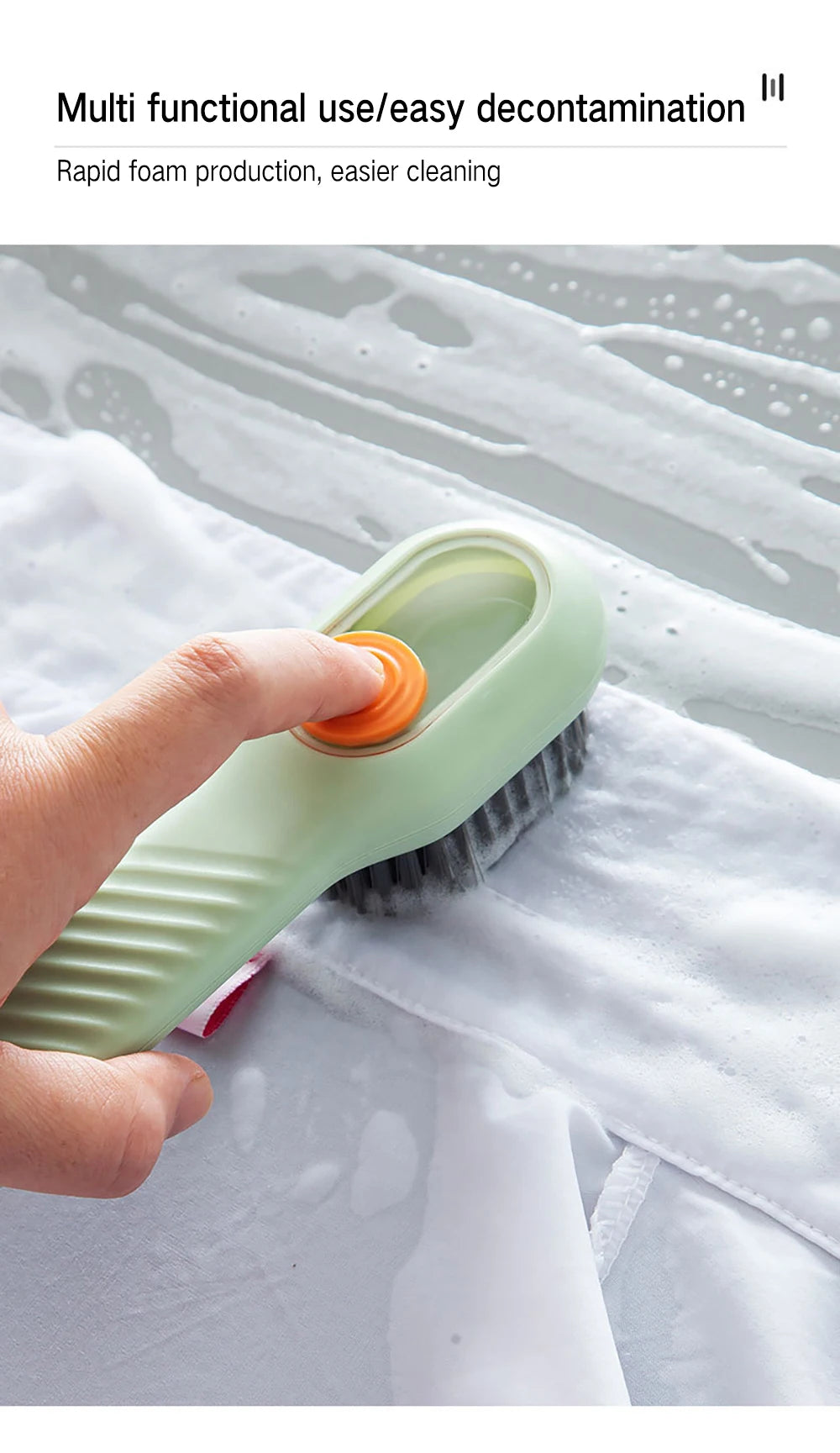 Multifunctional Cleaning Brush Soft-bristled Liquid Shoe Clothes Bush