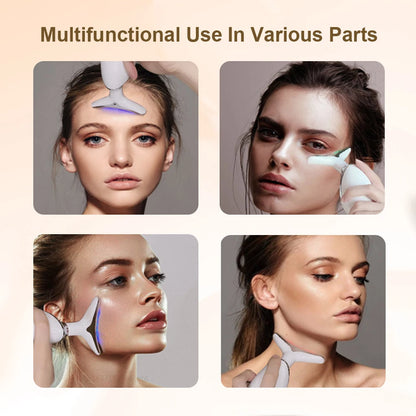 Neck Massager Facial Lifting Three Light Mode Electric Skin Tightener LED Beauty Instrument
