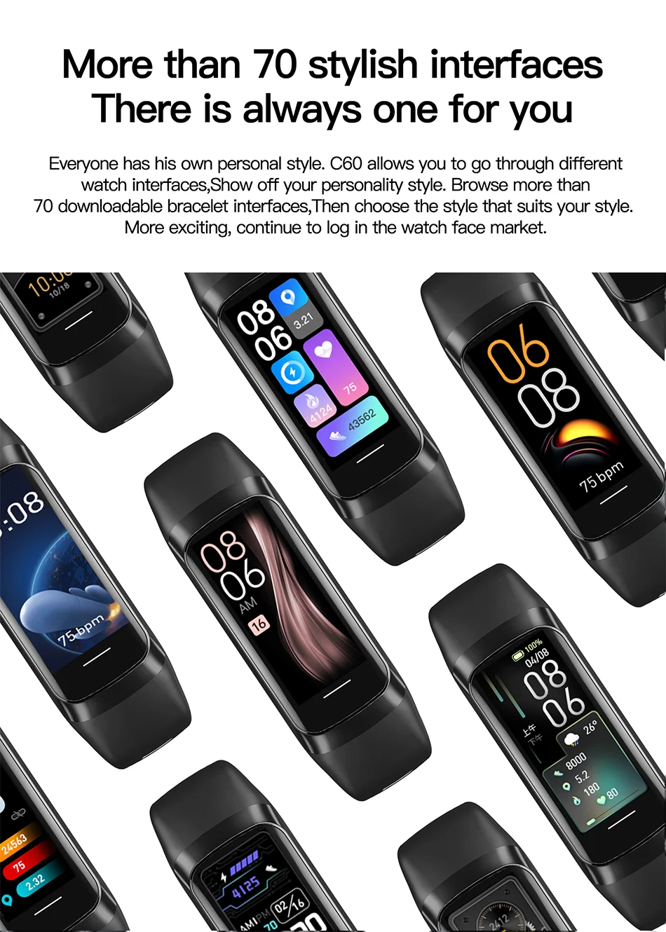 LIGE Amoled Smart Watch Men