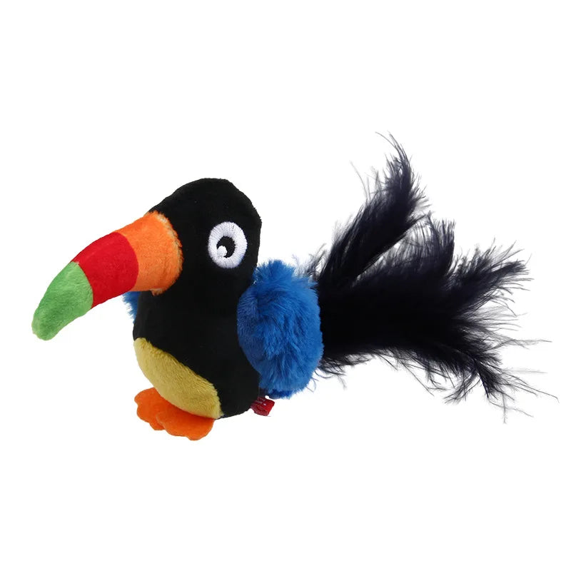Pet Cat Toy – Sparrow and Mouse Shaped Simulation Sound Stuffed Toy