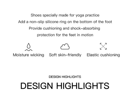 Gym Yoga Shoes Flat Soft Anti-slip Sole Ballet Fitness Dance