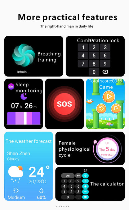 The LIGE Smart Watch features a vibrant Amoled display, health tracking, and seamless connectivity in a sleek, water-resistant design. Perfect for the modern man.