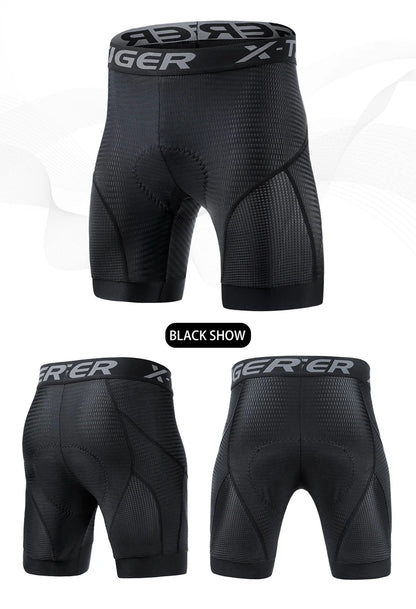 Cycling Underwear Shorts 5D Padded Sports Riding Bike Bicycle MTB Liner