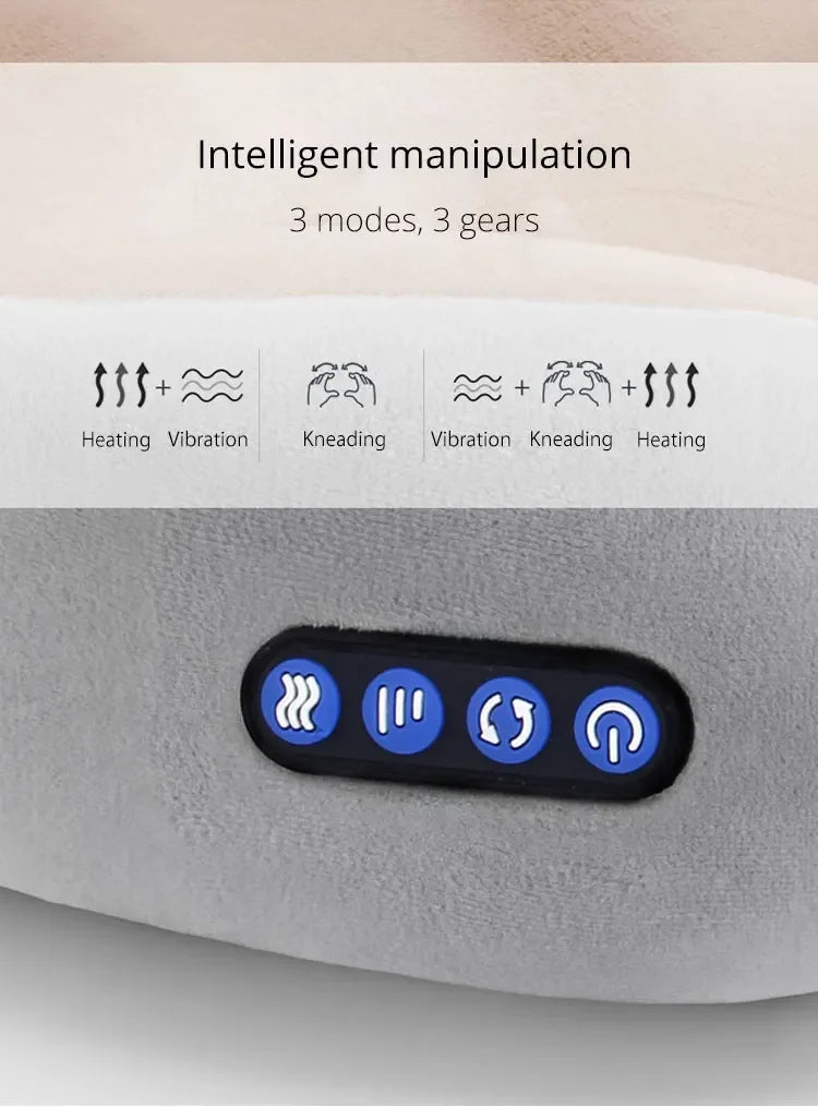 Multifunctional Portable U Shaped Electric Neck Massager Pillow
