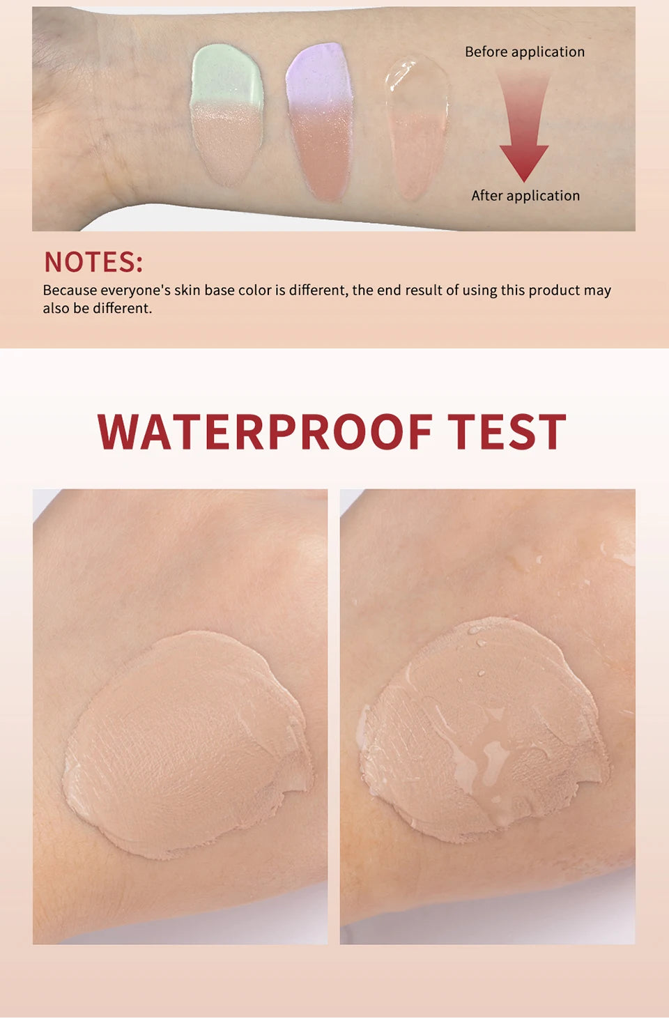 CC Red Correction Cream Primer Moisturizing Waterproof Anti-sweat
