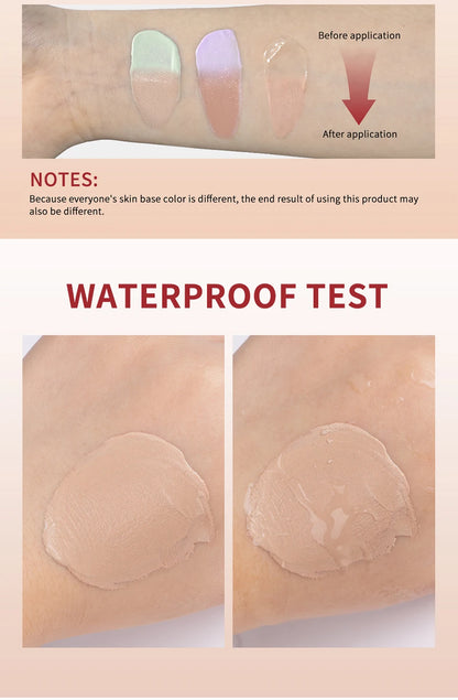 CC Red Correction Cream Primer Moisturizing Waterproof Anti-sweat