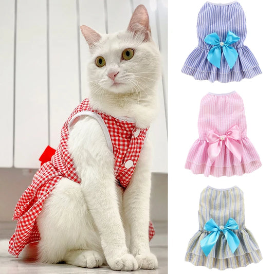 Cat Puppy Princess Dress for Cats Kitten