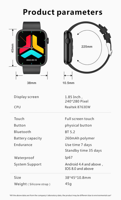 The LIGE Smart Watch features a vibrant Amoled display, health tracking, and seamless connectivity in a sleek, water-resistant design. Perfect for the modern man.