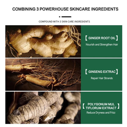 Ginger Growth Hair Oil Anti Hair Loss Fast Hair Growth Serum
