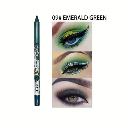 Pearly Glitter Colorful Eyeshadow and Eyeliner Gel Pen - Waterproof