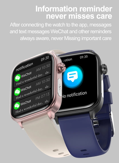 ECG+PPG Medical-Grade Smartwatch for Men: Monitors blood glucose, lipids, and uric acid, with Bluetooth connectivity for comprehensive health tracking.