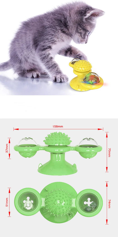 Engage Your Cat with the Windmill Cat Toy – The Ultimate Interactive Puzzle Toy for Fun and Mental Stimulation!