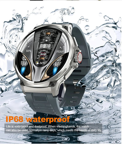New 1.85-inch Ultra HD Smart Watch with GPS tracking, Bluetooth call, and a 710mAh battery. Perfect for sports and fitness, compatible with Huawei and Xiaomi.
