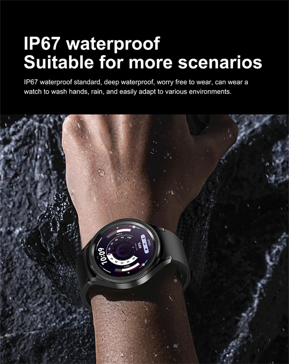 For Samsung Galaxy Watch 6 GPS Sport Smartwatch Men HD Screen GPS Fitness Tracker Waterproof