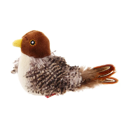 Pet Cat Toy – Sparrow and Mouse Shaped Simulation Sound Stuffed Toy