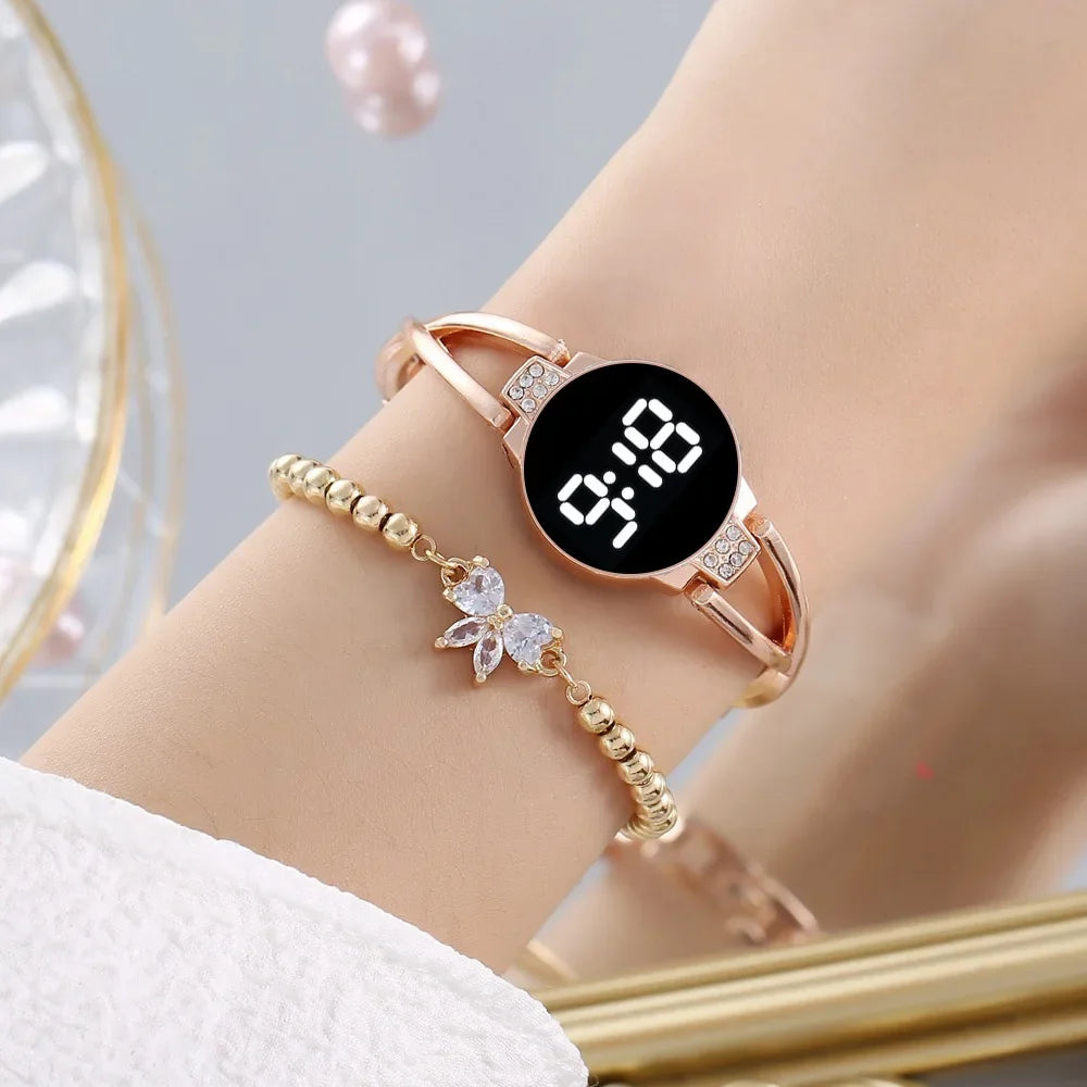 LED Fashion Watch for Women Touch Screen Ladies Time