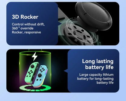 STORM WYRM Bluetooth Joystick for Switch NS Game Left and Right Wireless RGB With Light Small Handle JOY-02