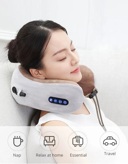 Multifunctional Portable U Shaped Electric Neck Massager Pillow