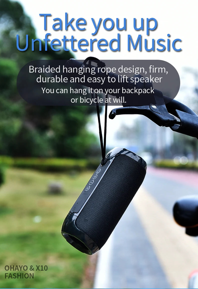 PartyBox TG117 Portable Bluetooth Speaker Outdoor Wireless Woofer Free Call /FM/TF Card/USB