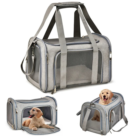 PawVoyage Cat Pet Carriers Dog Travel Bags Airline Transport For Small Dogs Cats Outgoing