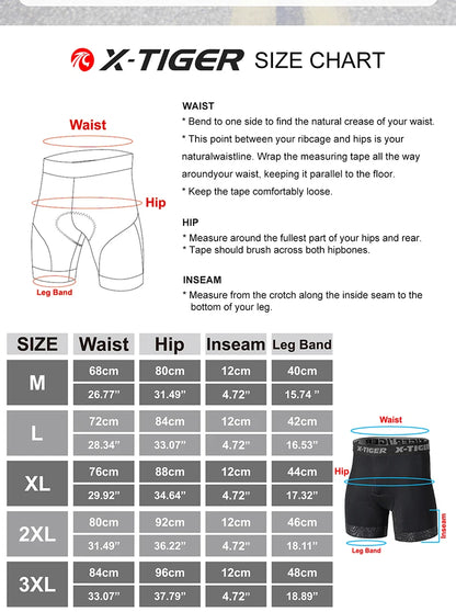 Cycling Underwear Shorts 5D Padded Sports Riding Bike Bicycle MTB Liner