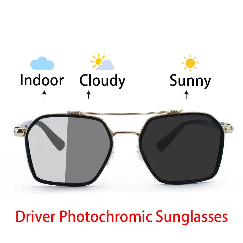 Experience Advanced Eyewear Technology with Intelligent Photochromic Sunglasses UV400 Intelligent Photochromic