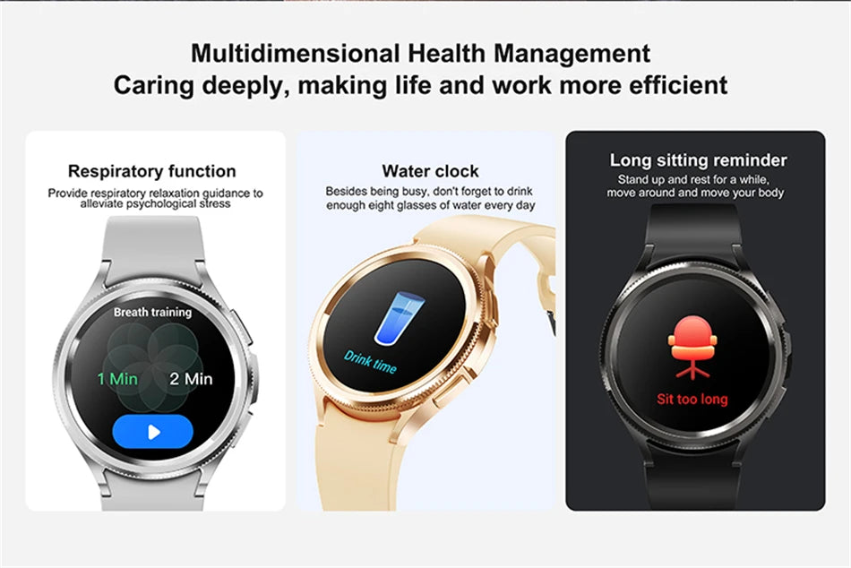 For Samsung Galaxy Watch 6 GPS Sport Smartwatch Men HD Screen GPS Fitness Tracker Waterproof