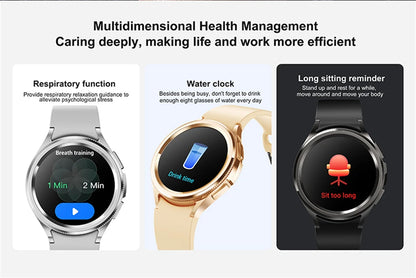 For Samsung Galaxy Watch 6 GPS Sport Smartwatch Men HD Screen GPS Fitness Tracker Waterproof