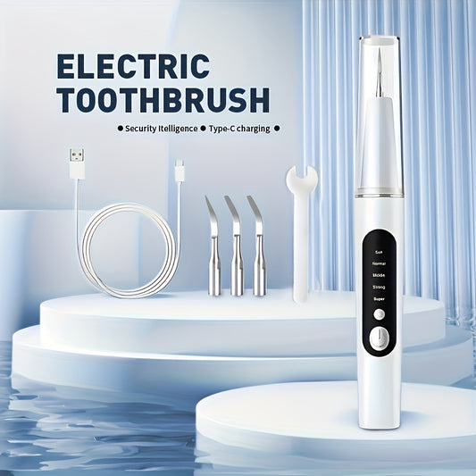 ProClean Tartar Remover Kit - Power Dental Flossers with 5-Level Adjustable LED Light, 4 Replaceable Heads, and Advanced Dental Calculus Removal for Improved Oral Health and Fresh Breath