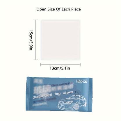 Car Glass Anti-Fog Wipes & Rain Repellent