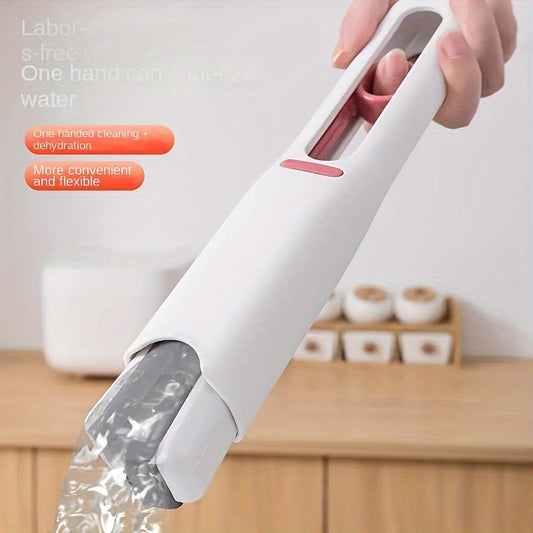 Mini Sponge Mop with Replaceable Head, Hand-Free Portable Multifunctional Cleaning Tool for Desk, Car, Bathroom, Windows, and Glass - Super Absorbent, Ideal for Back-to-School Cleaning Supplies, Made of Durable Plastic